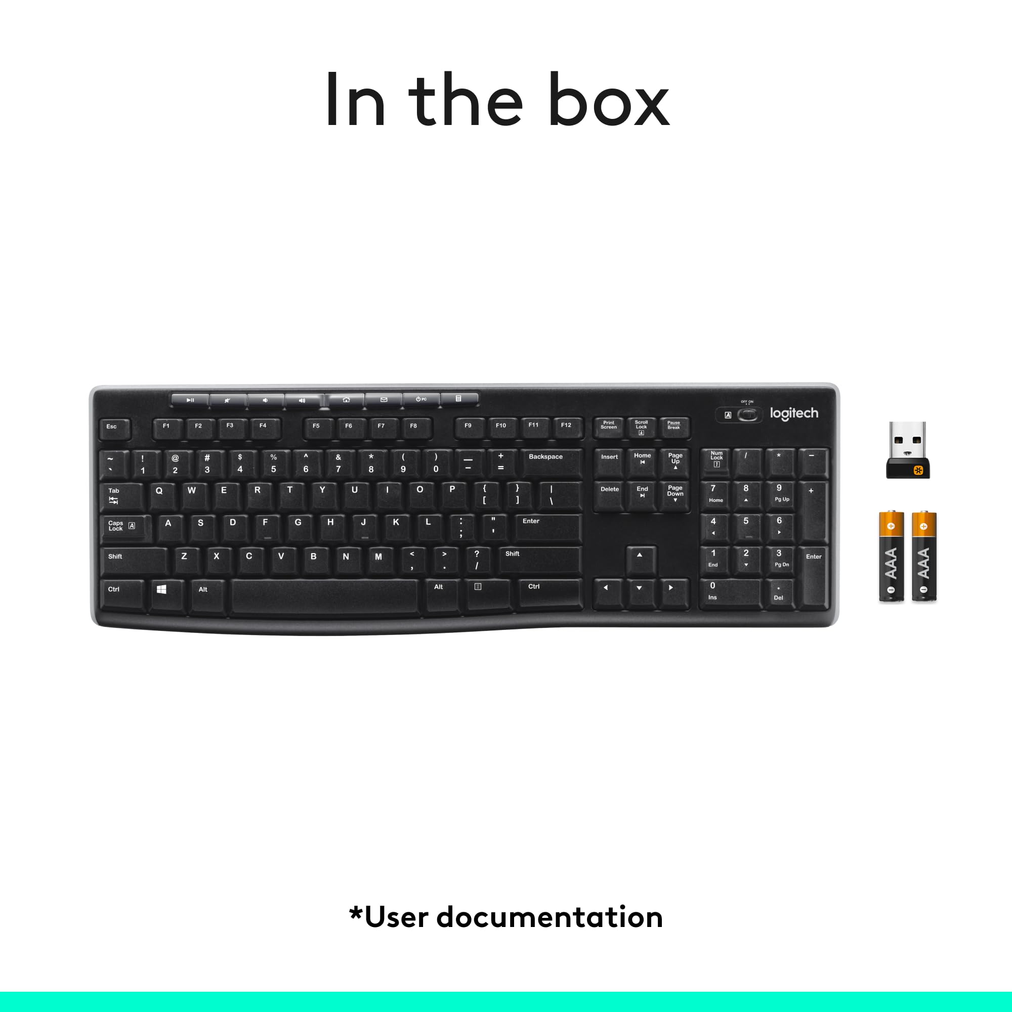 Logitech MK270 Wireless Keyboard and Mouse Combo for Easy Computing