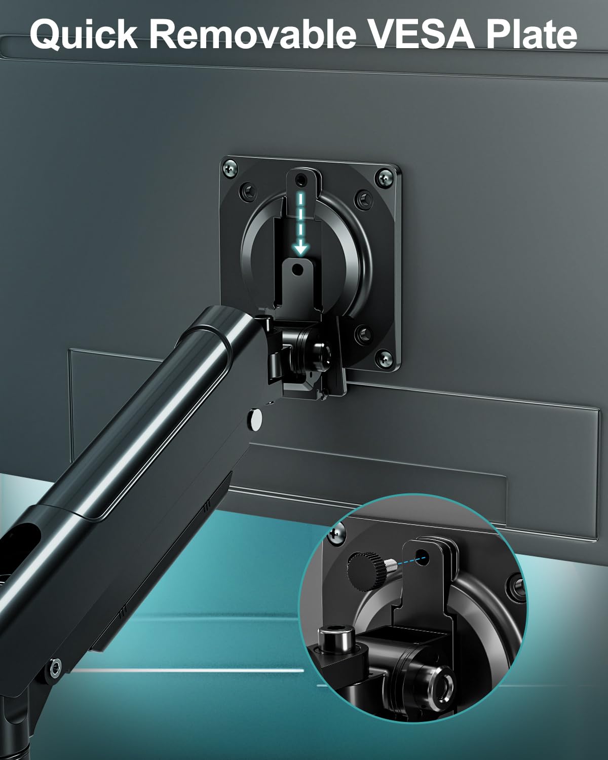 Freelift Pro Monitor Desk Mount 13-32 Inch Gas Spring Arm