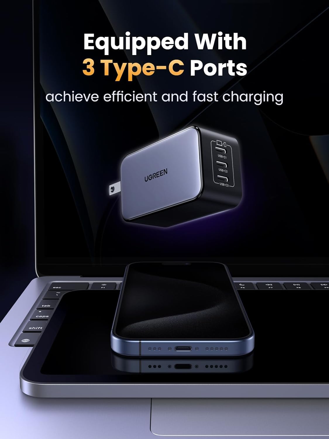 UGREEN 65W USB C Charger Block Fast Charging Adapter