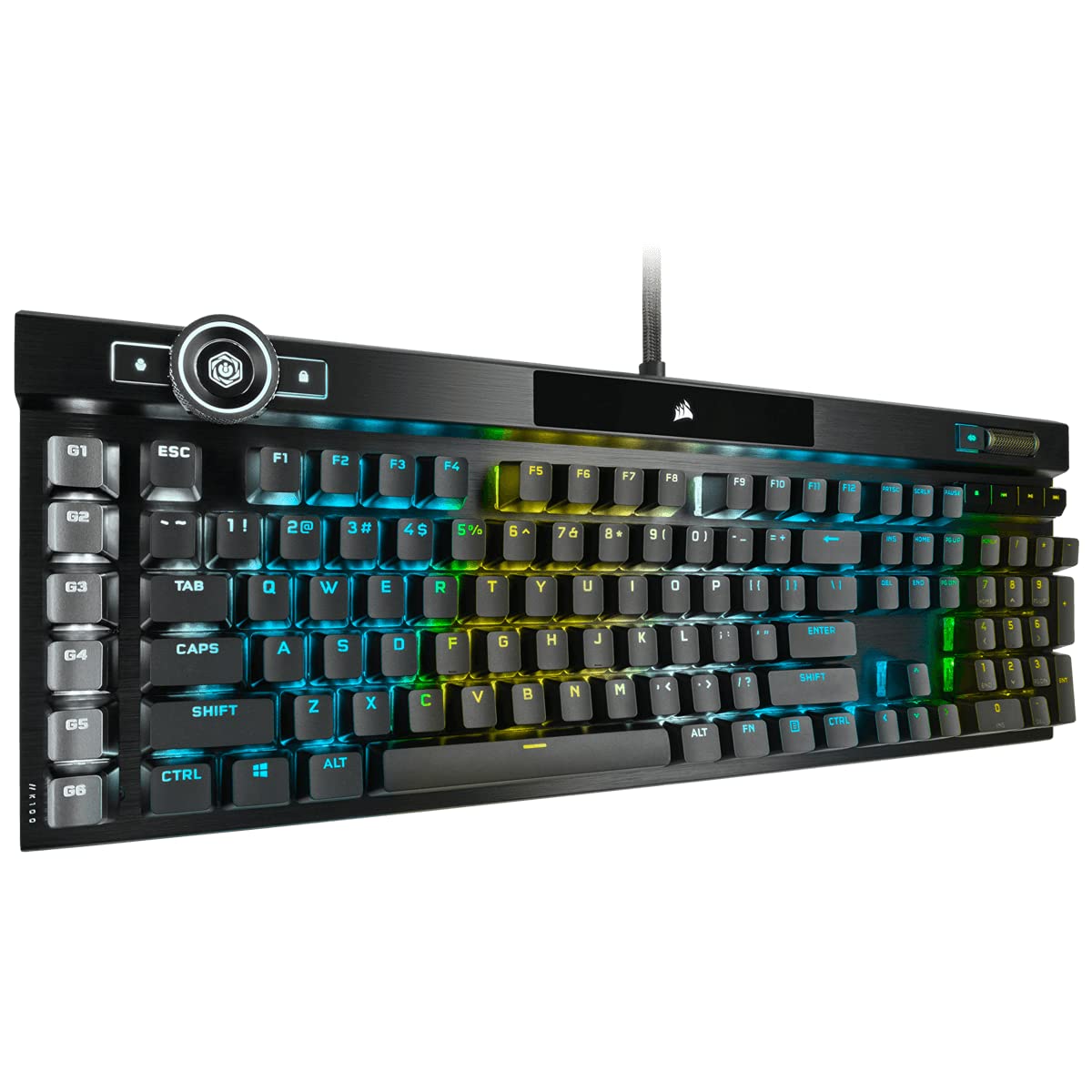 Corsair K100 RGB Gaming Keyboard with Hyper-Processing Technology