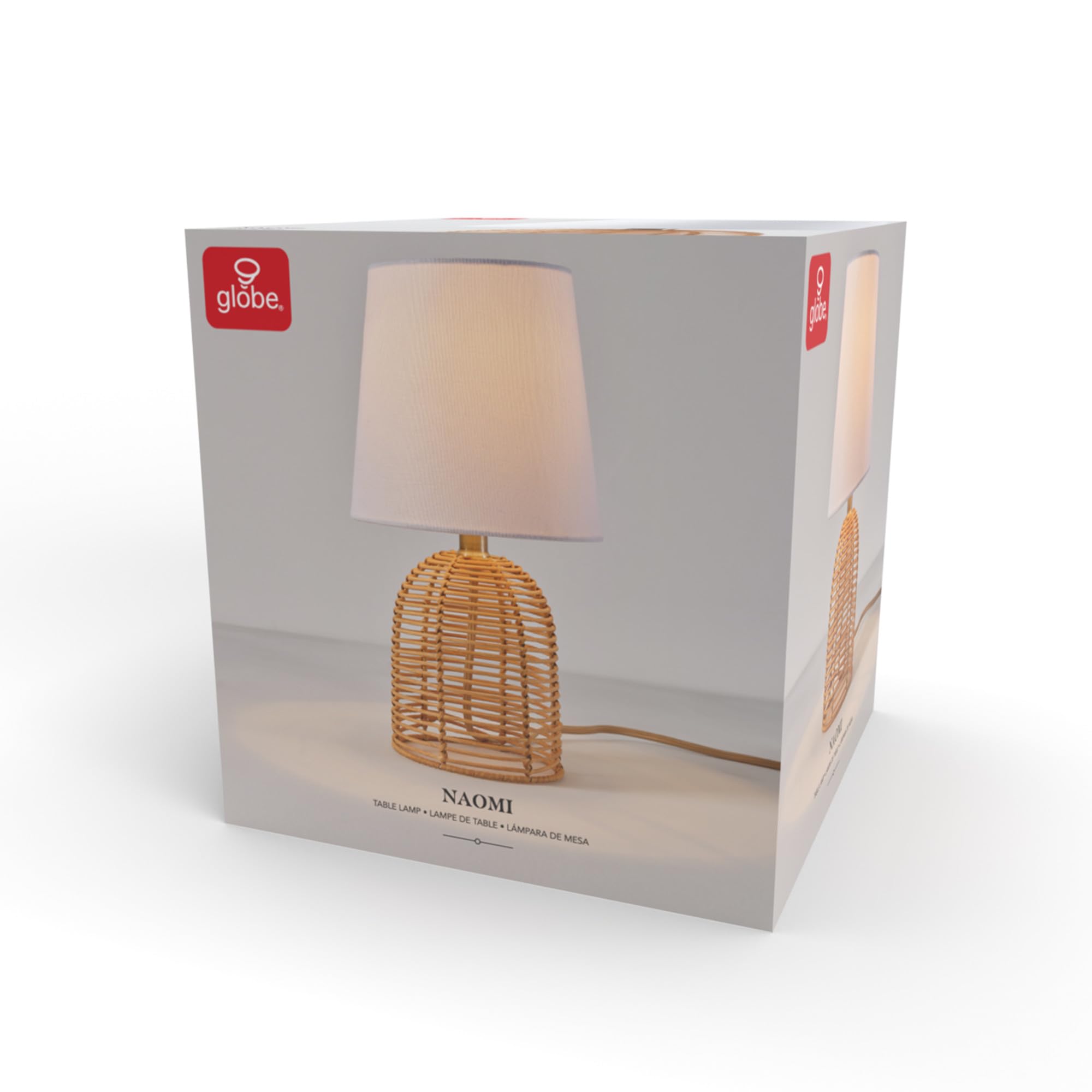 Maya 21 Inch Clear Glass Fillable Table Lamp