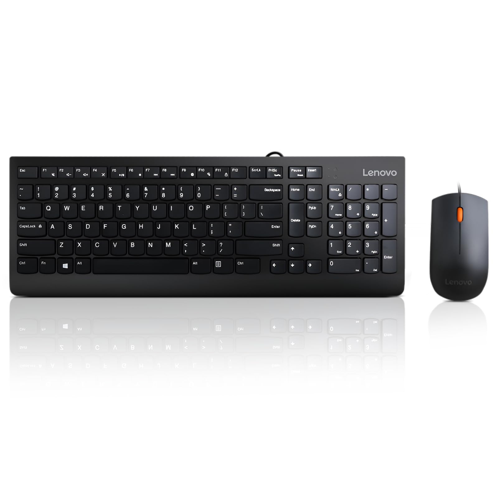 Lenovo 300 USB Keyboard Ergonomic Design for Comfortable Typing