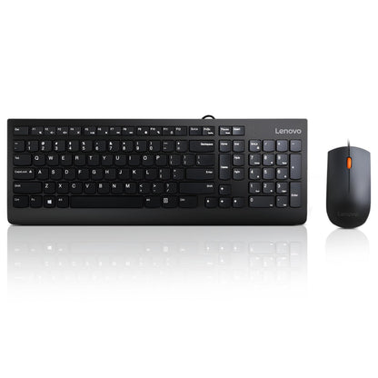 Lenovo 300 USB Keyboard Ergonomic Design for Comfortable Typing