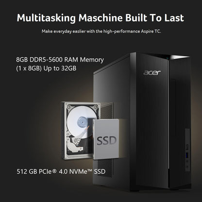 Acer Aspire TC Desktop with Intel Core i5 Performance