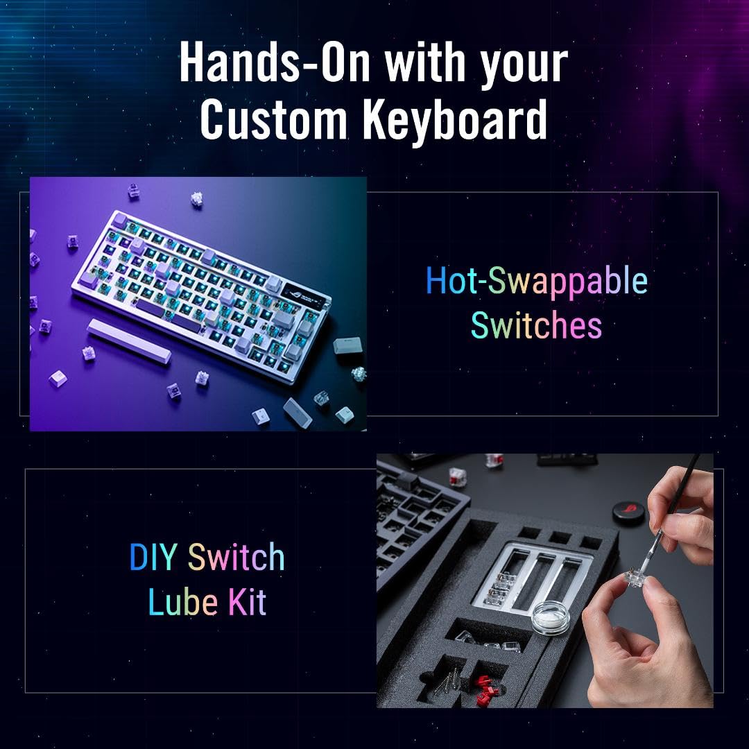 ASUS ROG Azoth Wireless Custom Gaming Keyboard Benefits