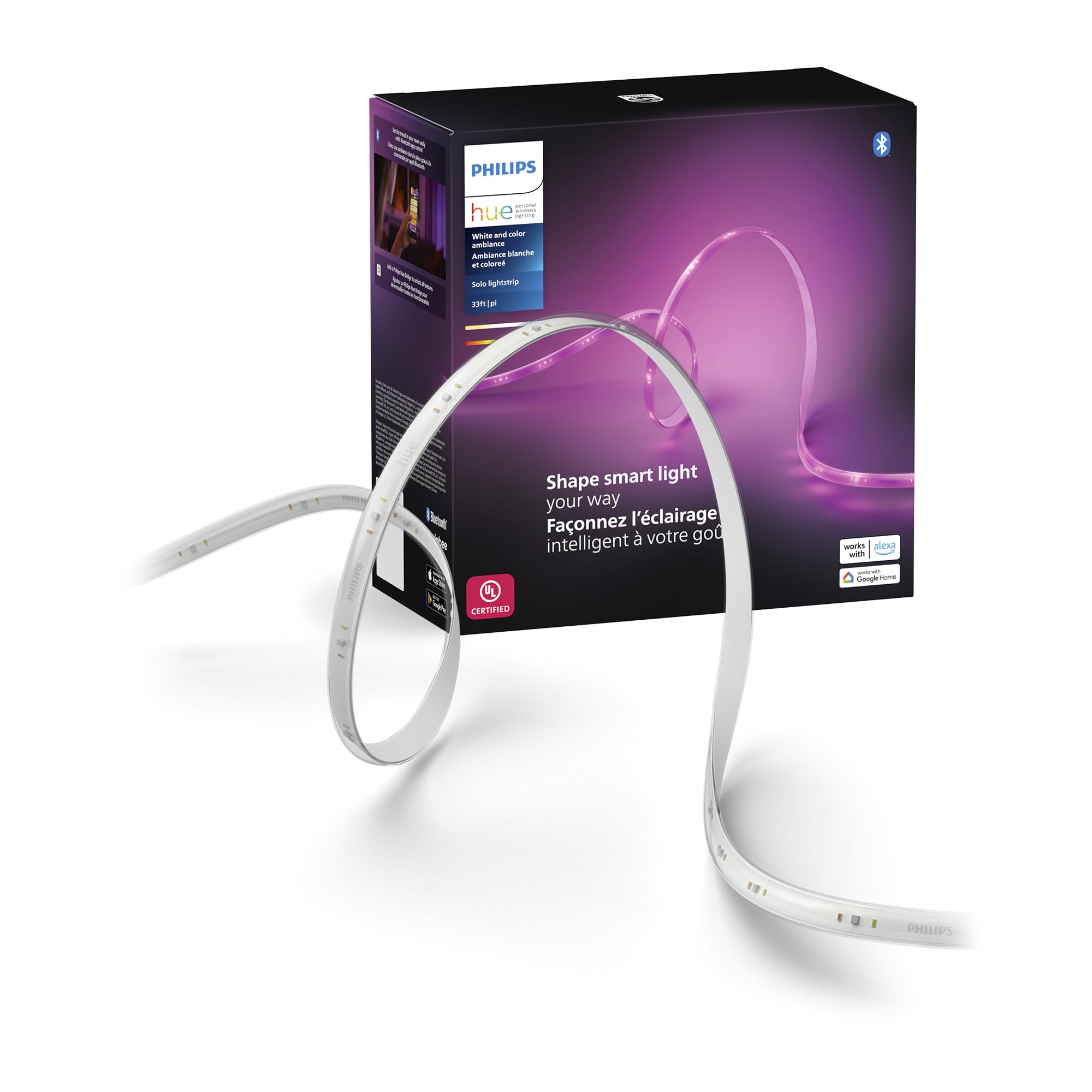 Philips Hue Smart LED Lightstrip Enhances Home Ambiance