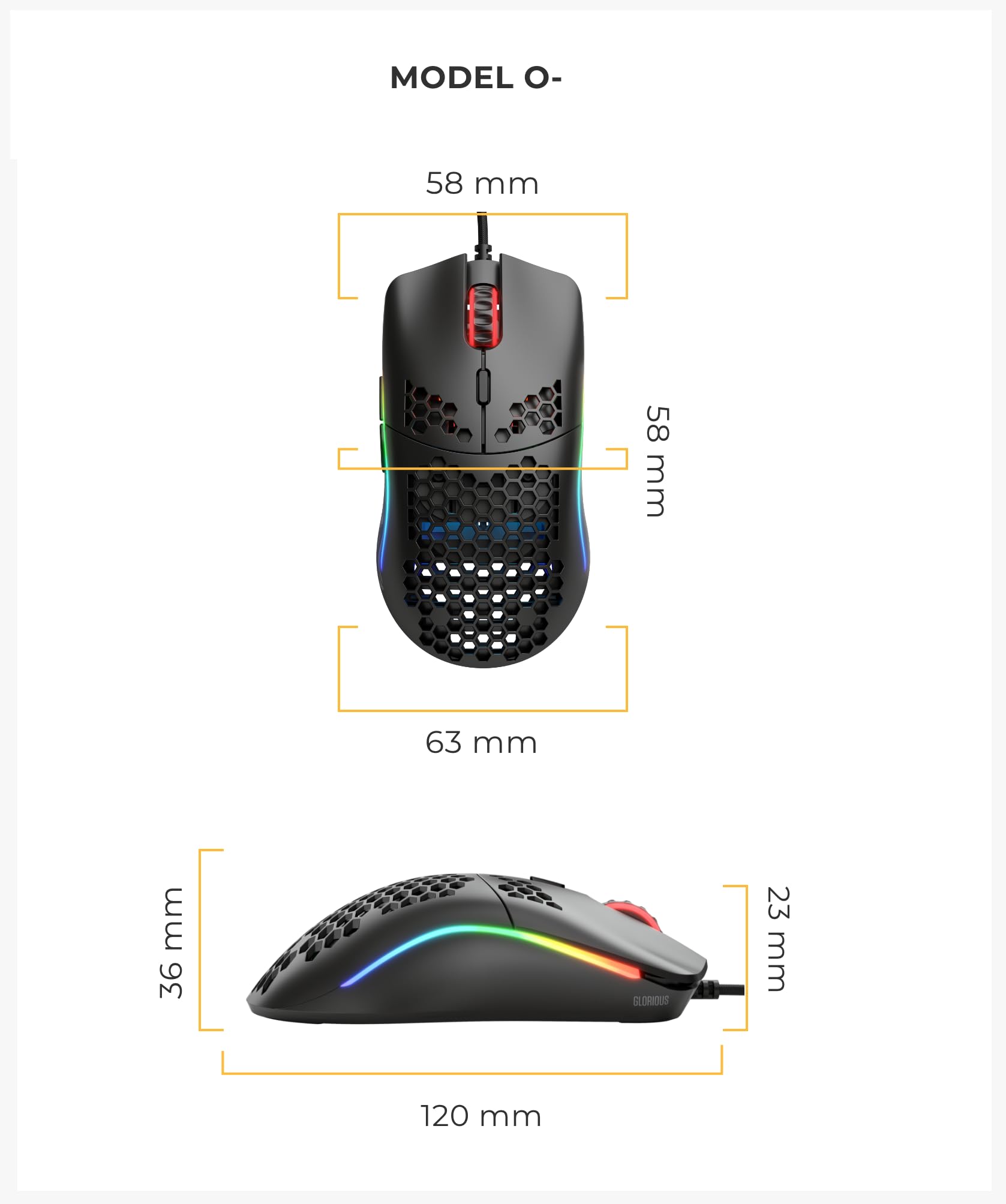 Glorious Model O Superlight Gaming Mouse for Precision