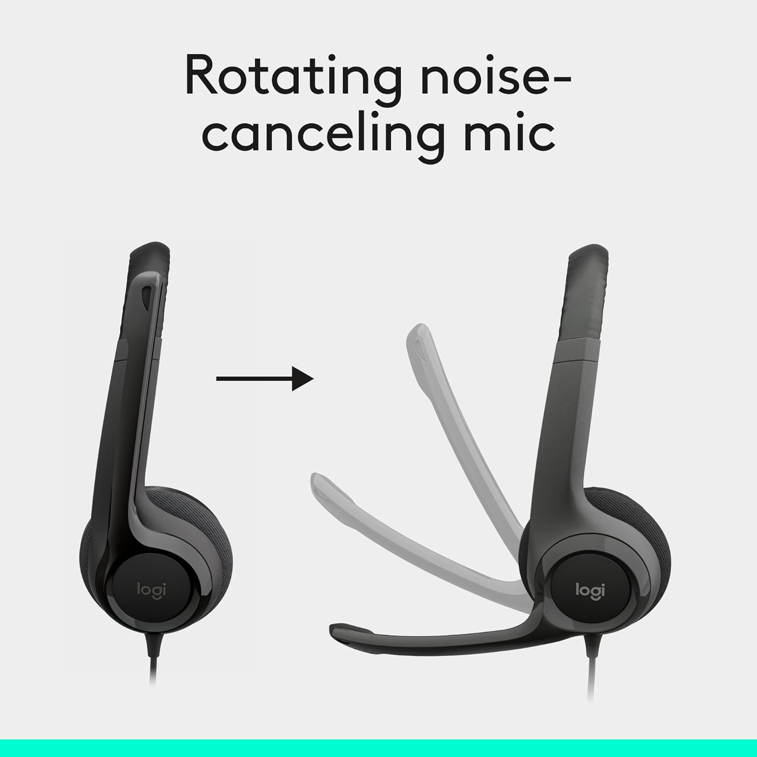 Logitech H390 Wired Headset with Noise Cancelling Mic