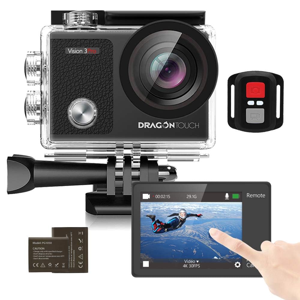 4K Waterproof Action Camera with WiFi and Remote