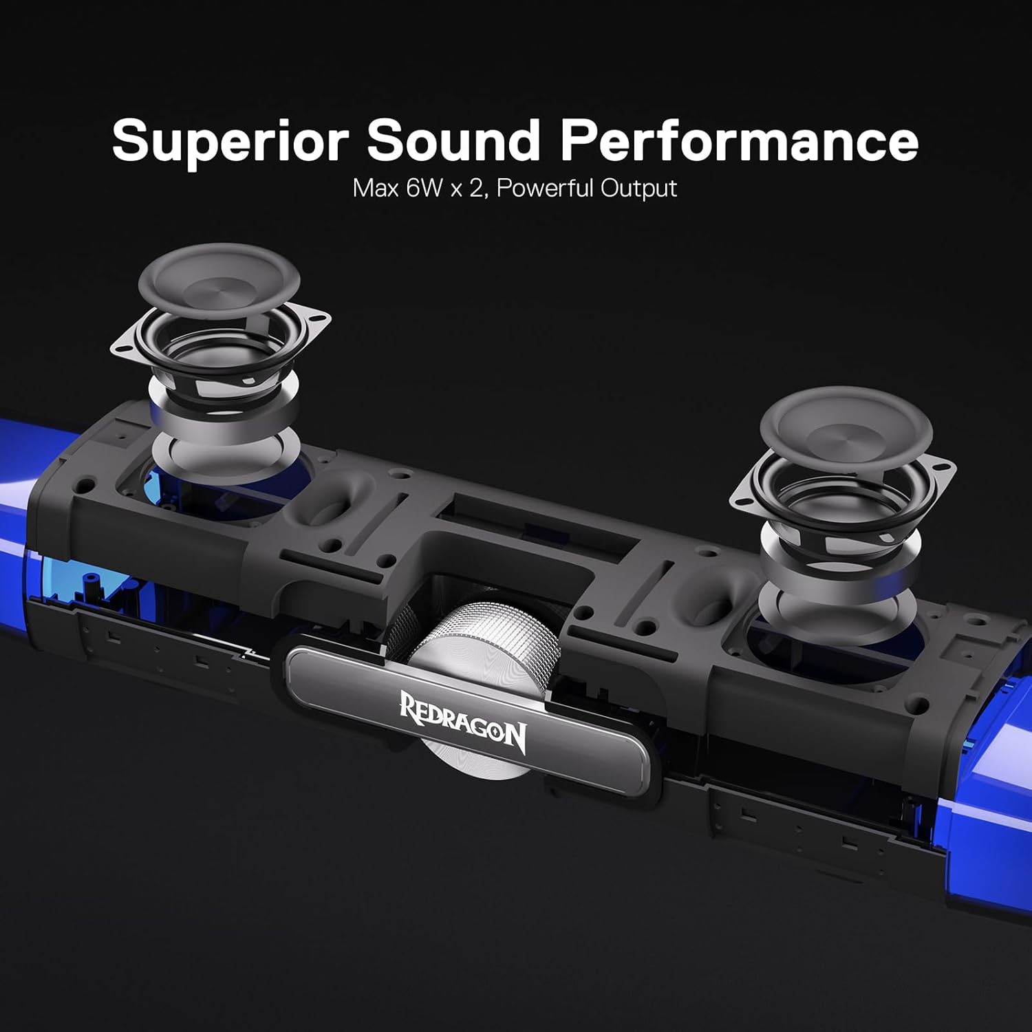 Redragon RGB Bluetooth Speakers with Rich Sound Quality