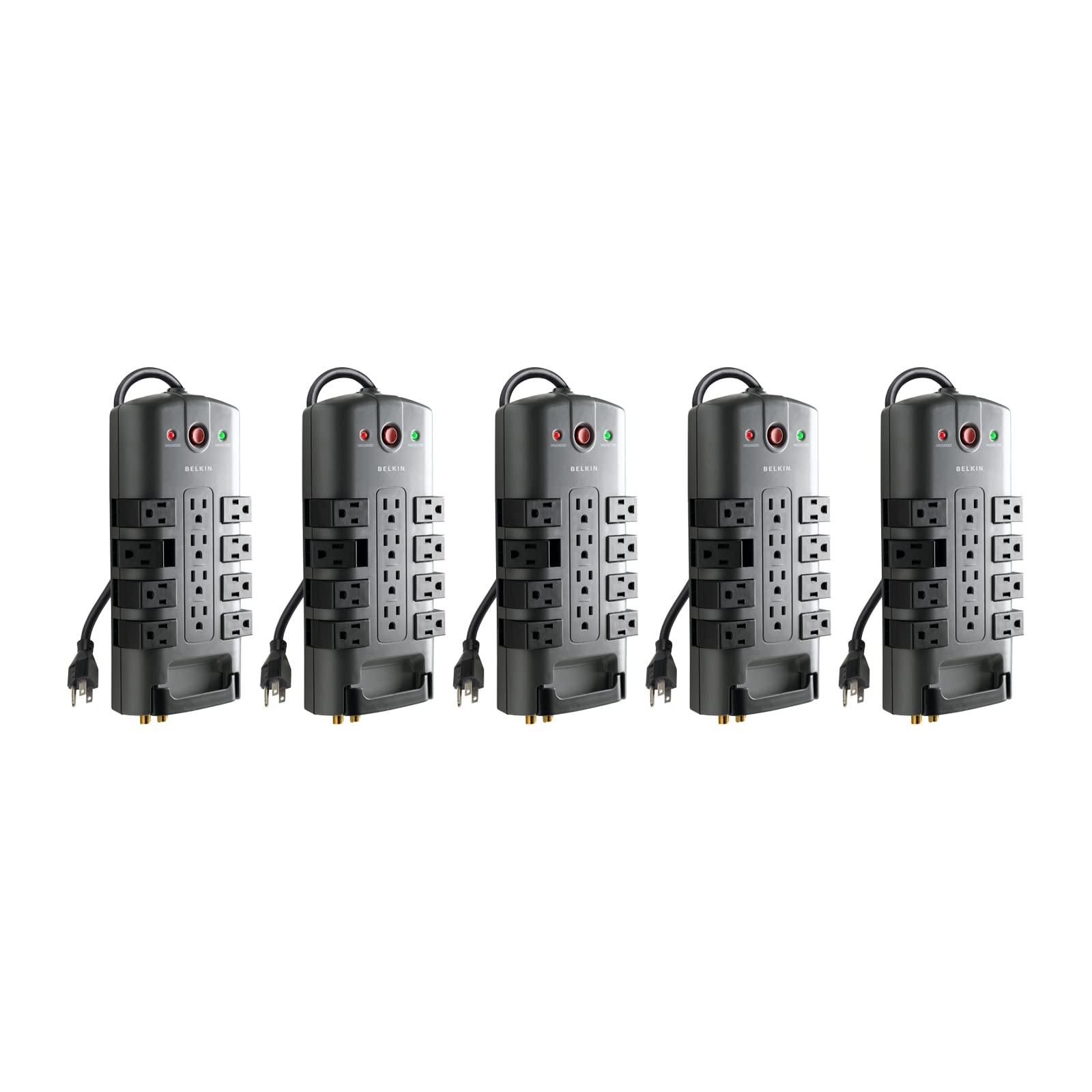 Surge Protector Power Strip With Rotating Outlets And Cord