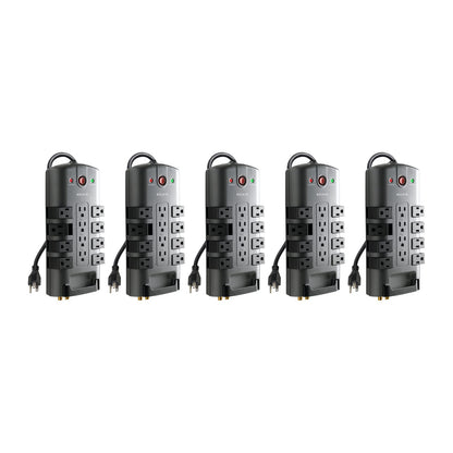 Surge Protector Power Strip With Rotating Outlets And Cord