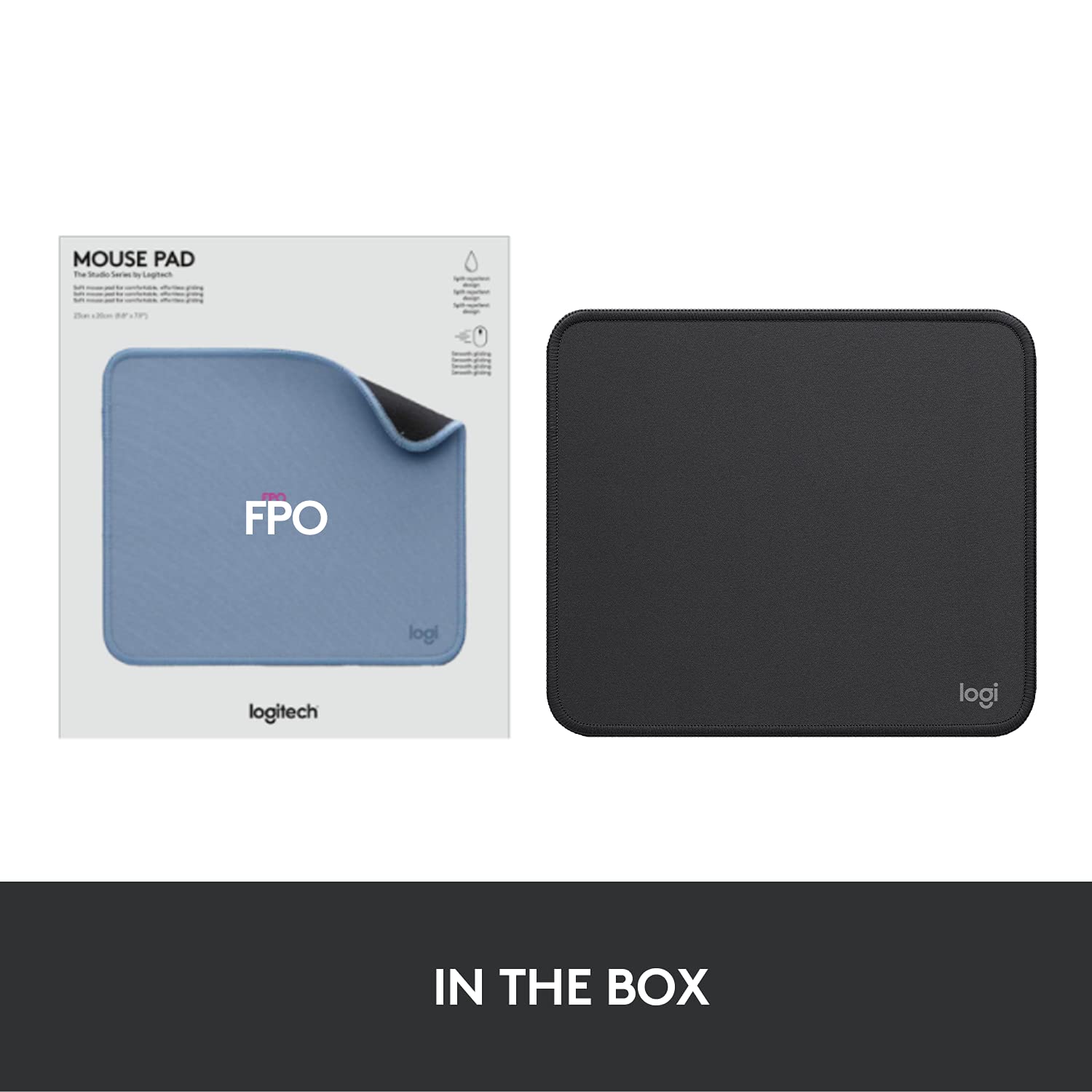 Logitech Studio Series Mouse Pad with Anti-Slip Base