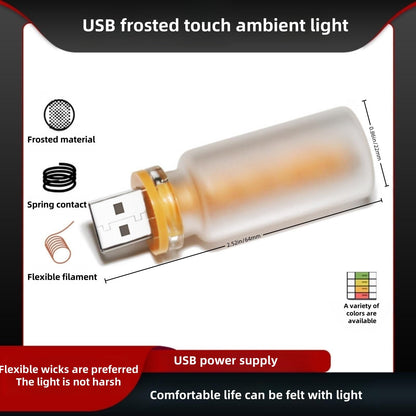 Retro Car Lamp Touch USB LED Night Light Ambient Decor Desk