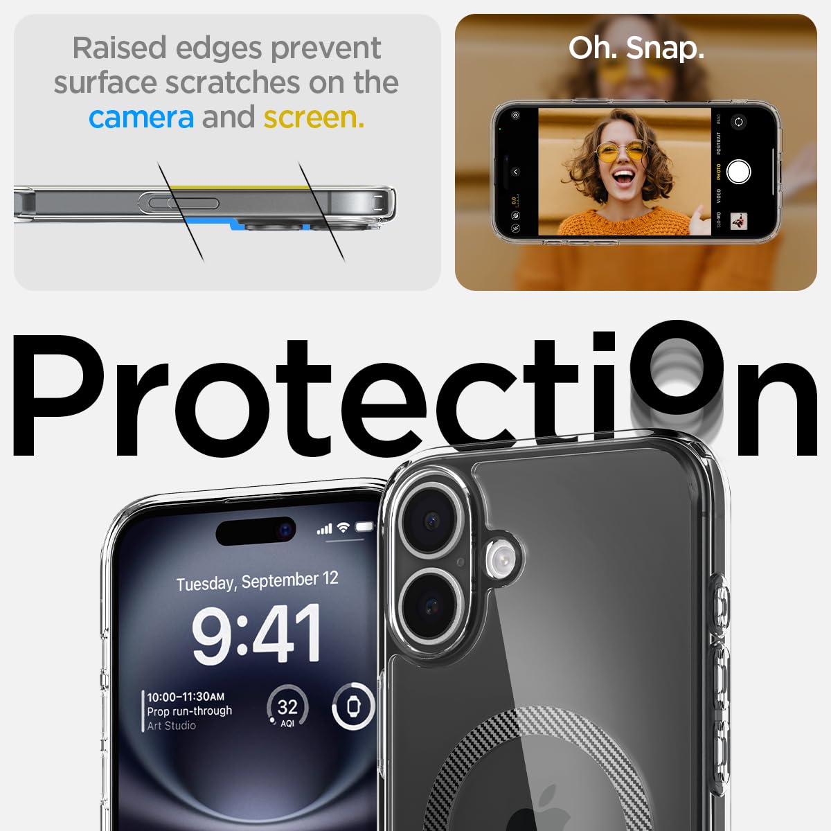 Spigen iPhone 16 Case with MagSafe Military-Grade Protection