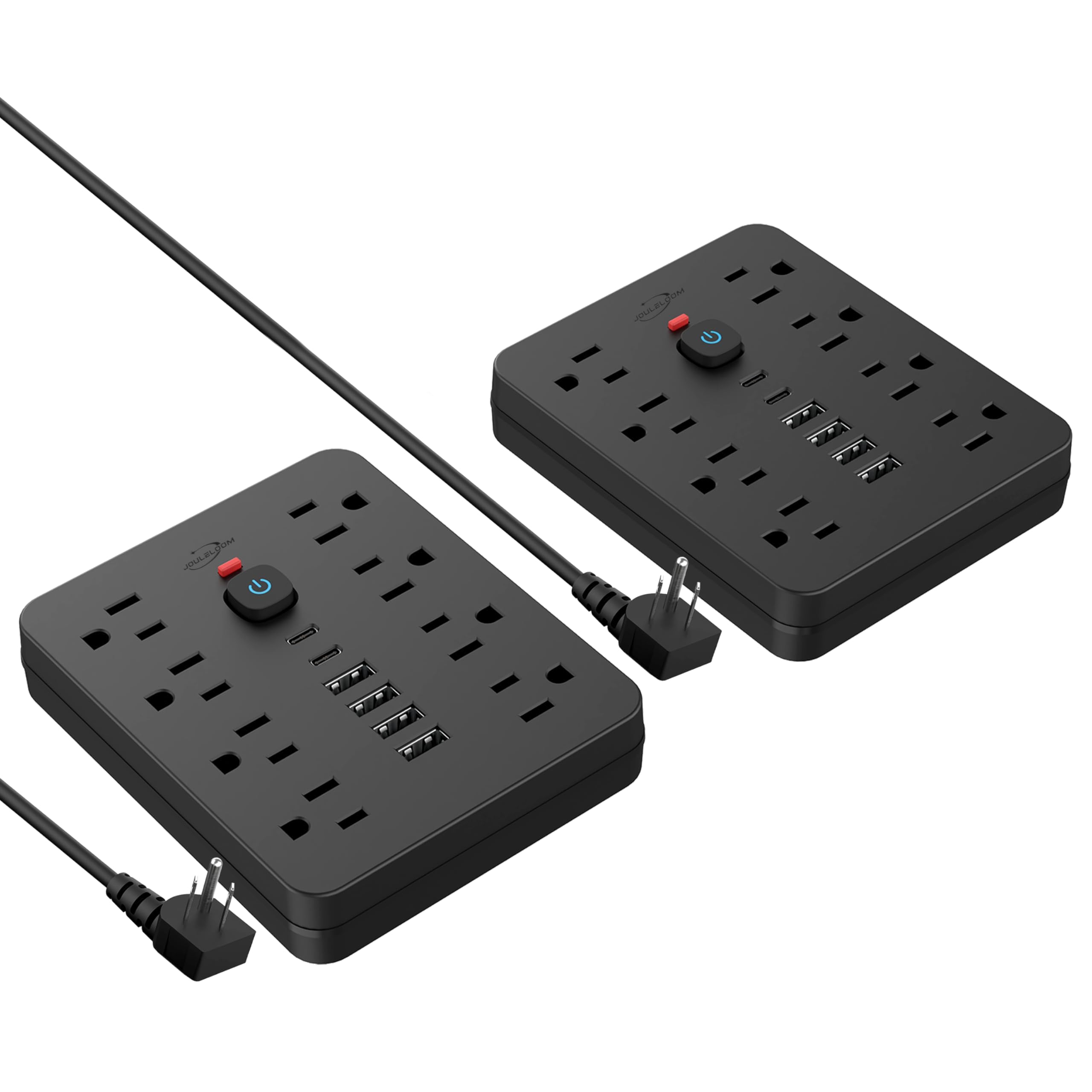 Power Strip Surge Protector With USB Ports Wall Mount