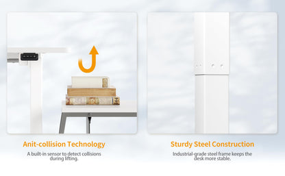 CubiCubi Adjustable Electric Standing Desk for Comfort