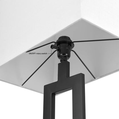 Modern 58 Inch Floor Lamp with Geometric Design