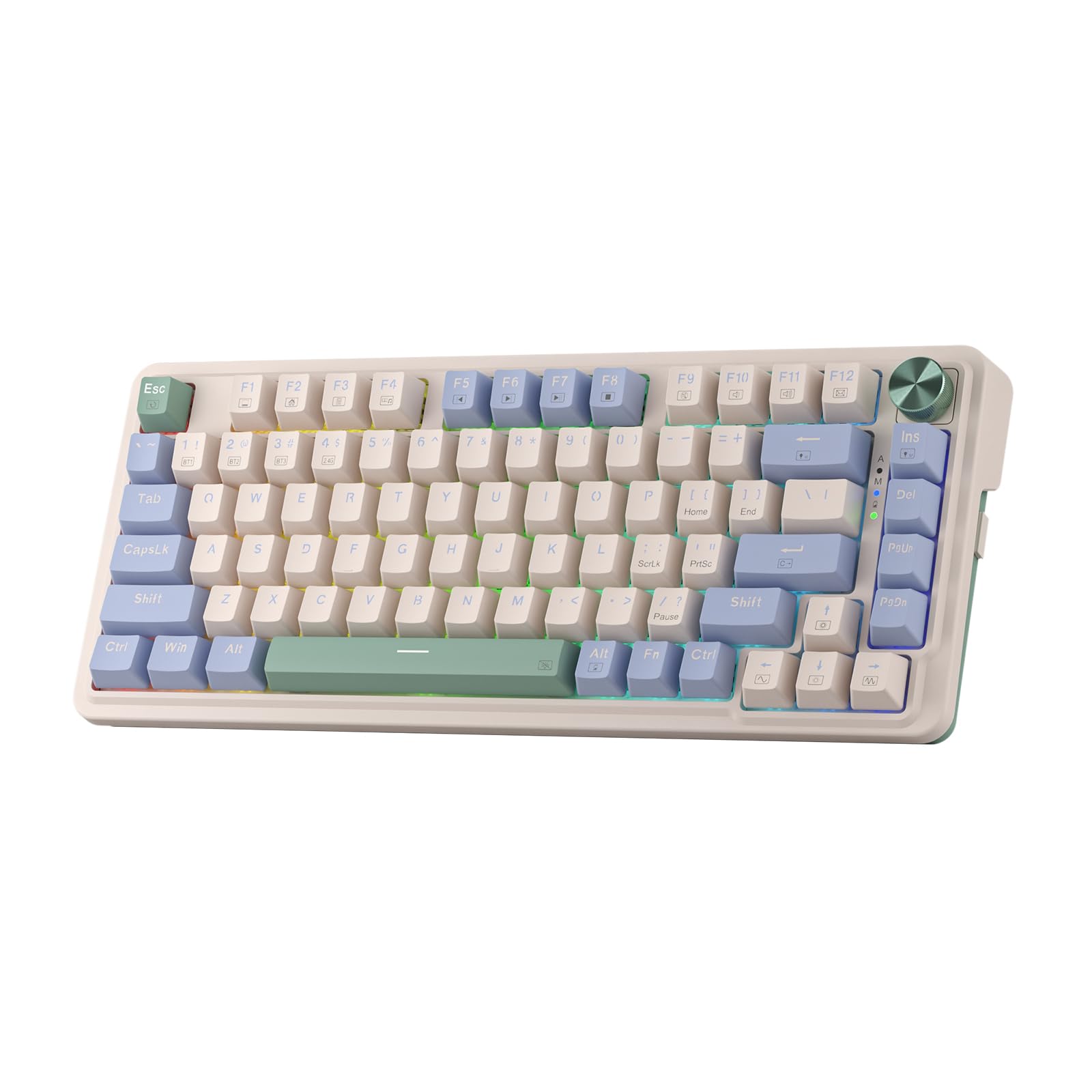 Redragon K673 Pro Wireless RGB Gaming Keyboard with Custom Knob