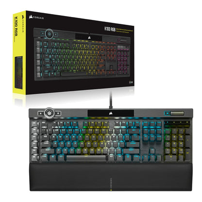 Corsair K100 RGB Gaming Keyboard with Hyper-Processing Technology