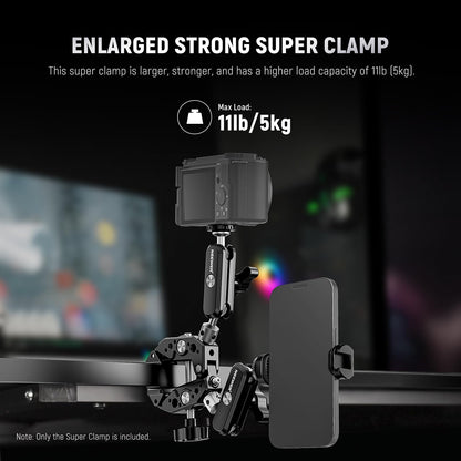Neewer Super Clamp with Dual Ballhead Magic Arm