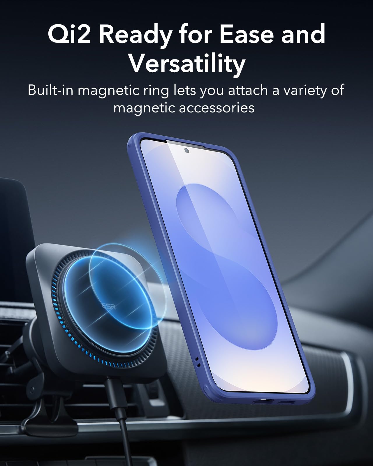 ESR Clear Black Case for Samsung Galaxy S25 Ultra