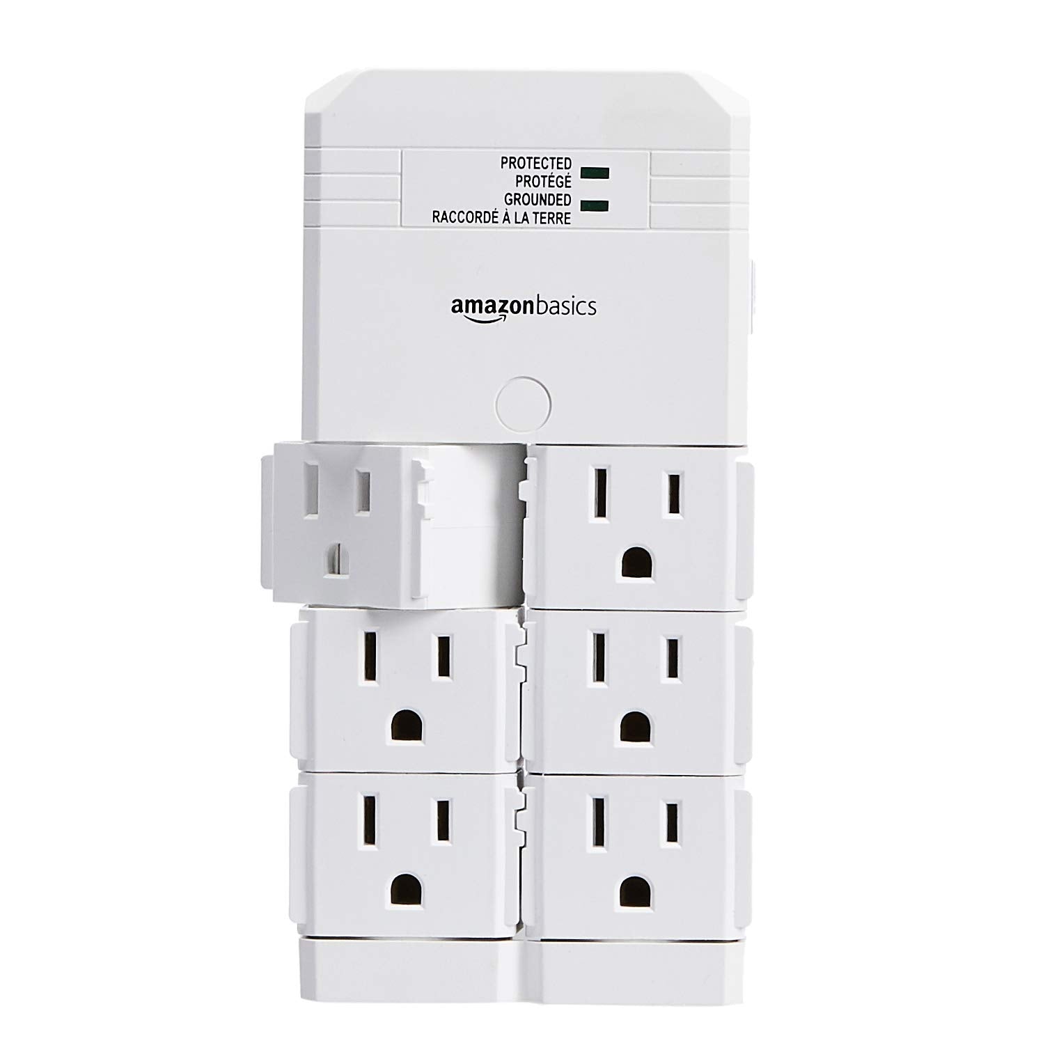 Surge Protector Wall Mount With Rotating Six Outlets