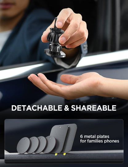 Lisen 2 Pack Magnetic Car Phone Mount For Vent 6 Magnets