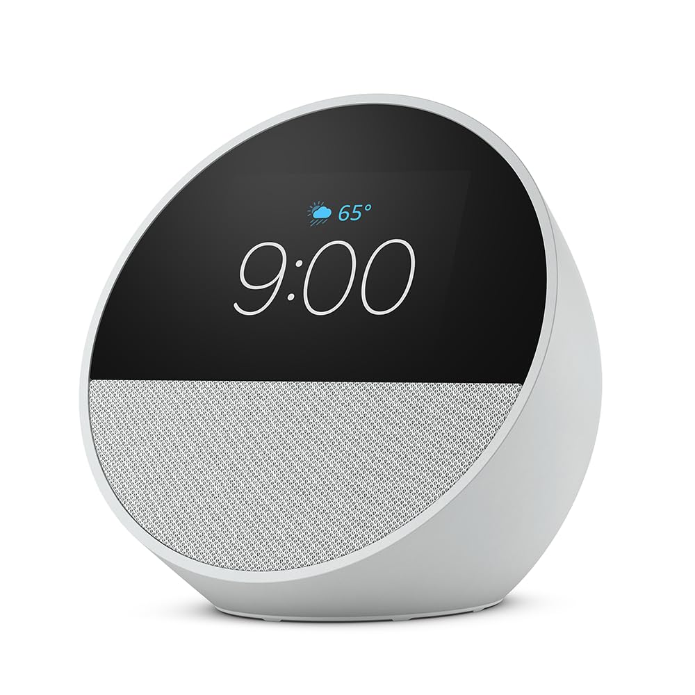 Amazon Echo Spot Smart Alarm Clock With Alexa Nightstand