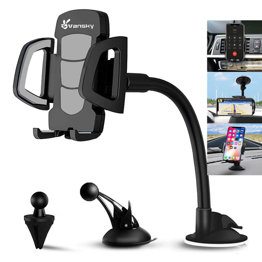 Vansky 3 In 1 Universal Car Phone Holder Mount Air Vent