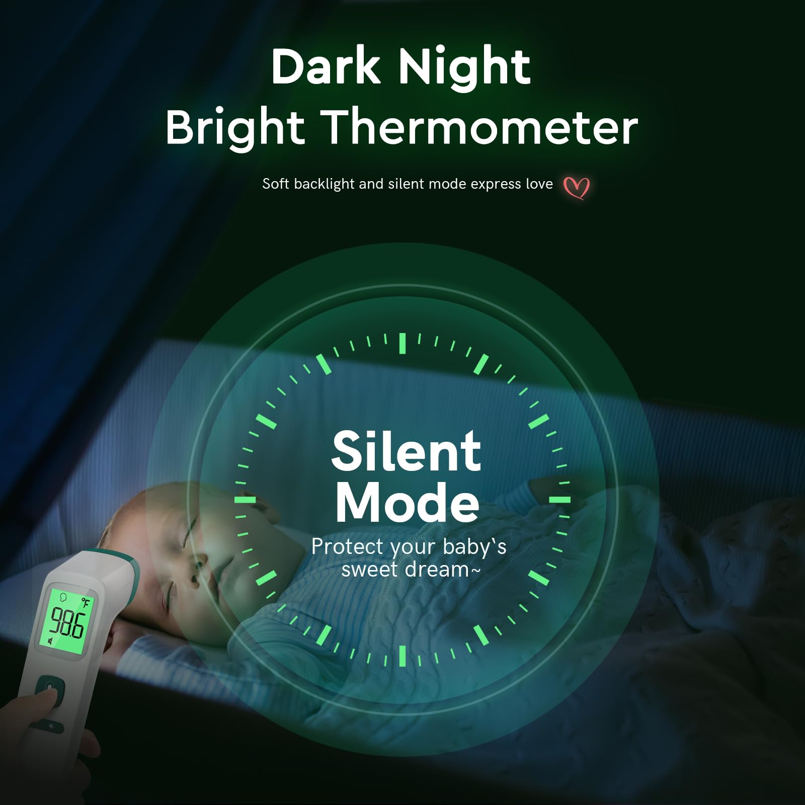 No Touch Digital Thermometer with Fever Alarm for Home Use