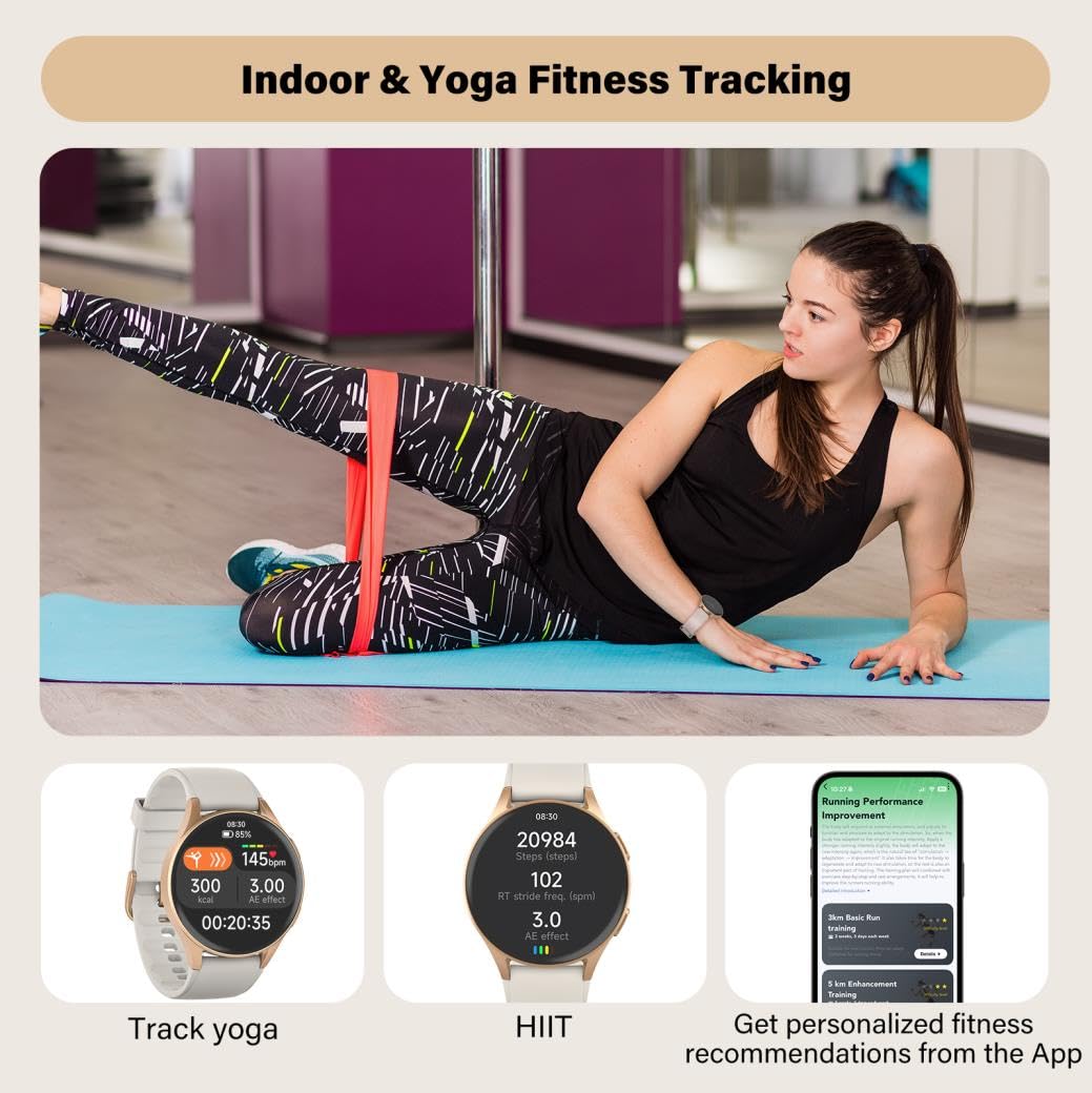 Smart Watch For Women With Alexa Health Tracking AMOLED