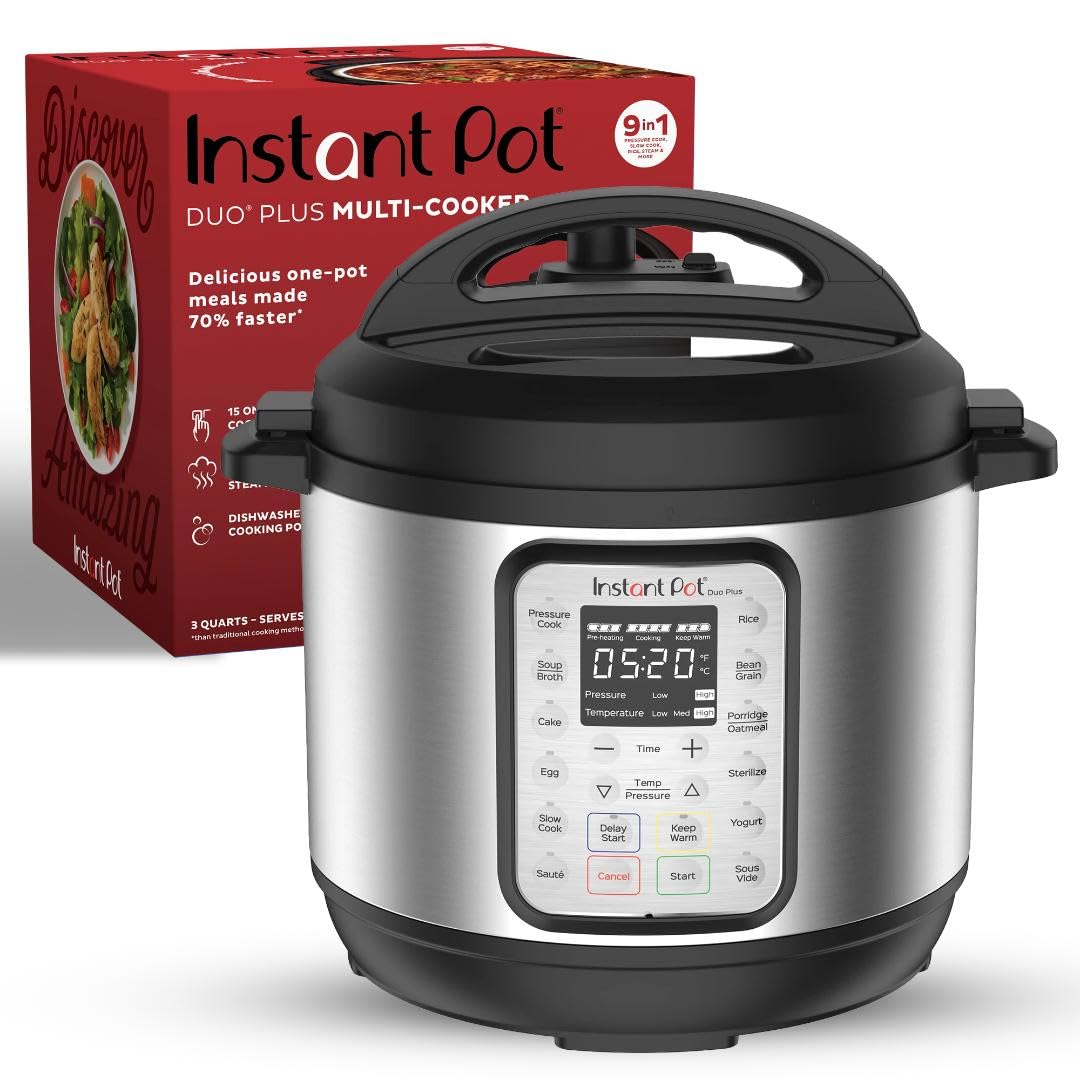 Instant Pot Duo Plus 9-in-1 Multicooker with Recipes