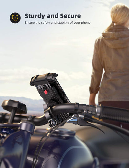 Lamicall Bike Phone Holder for Motorcycle Handlebar Clamp