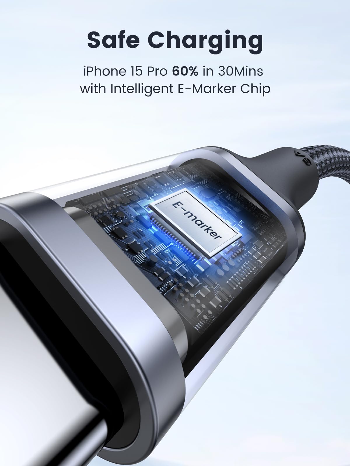 UGREEN 100W USB C to USB C Charger Cable 10FT