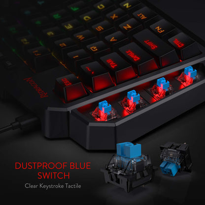 Redragon K585 DITI One Handed RGB Gaming Keyboard