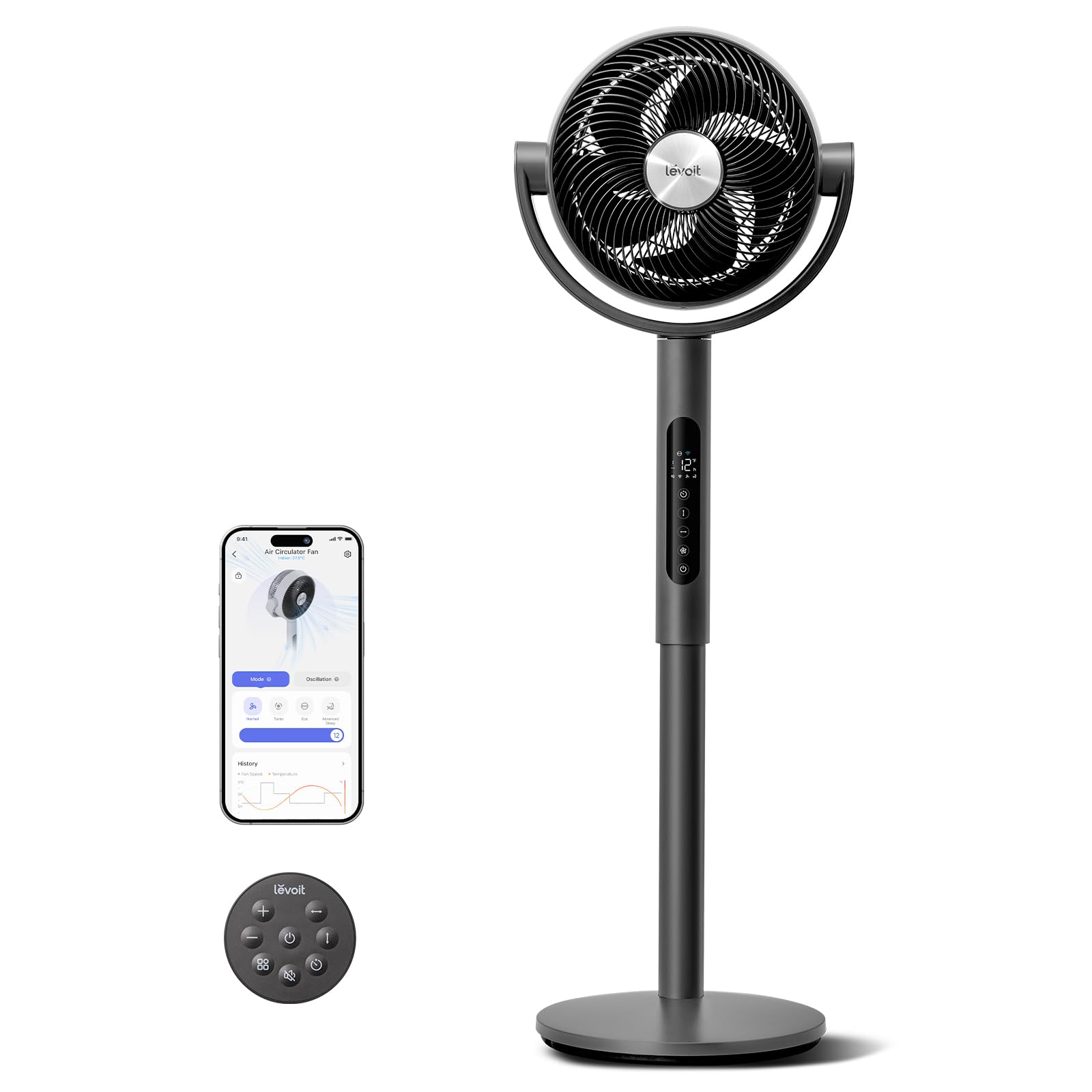 Levoit Quiet Oscillating Fan with Remote Control