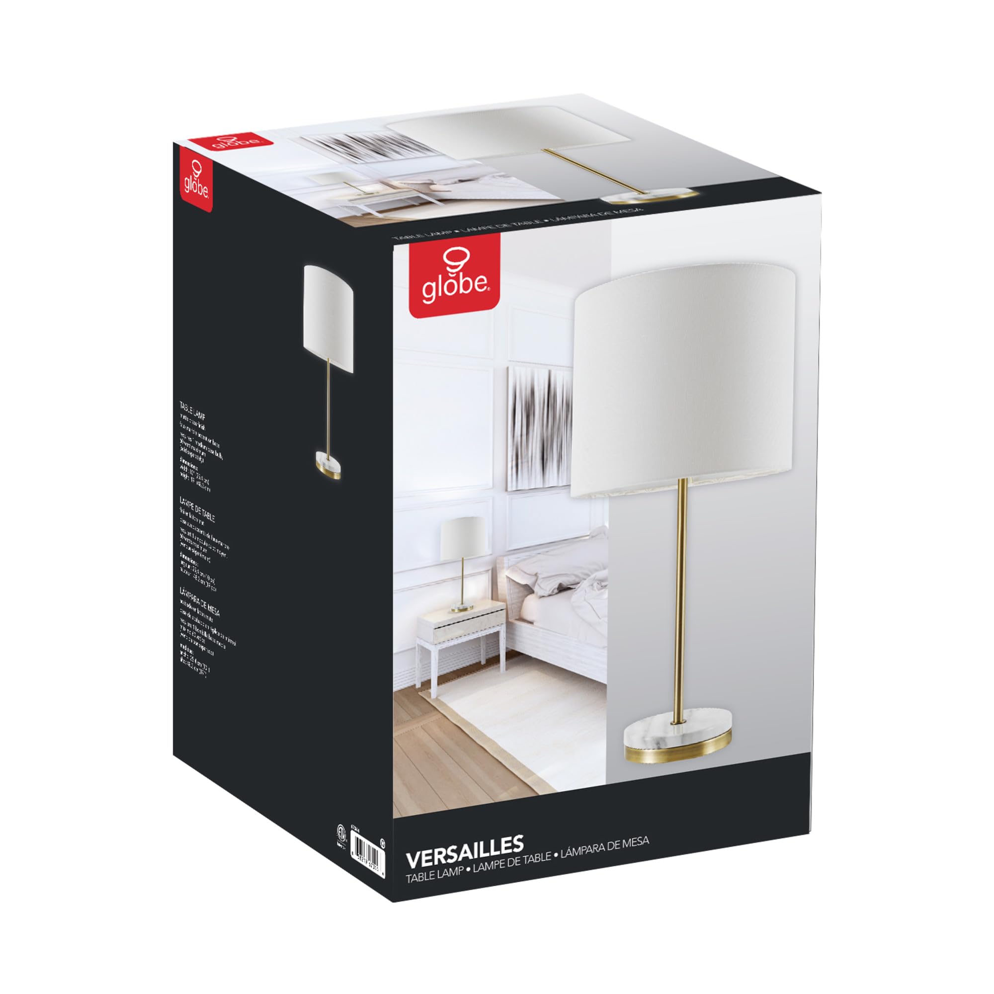 Metallic Gray Table Lamp with Dual Pull Chains for Versatile Lighting