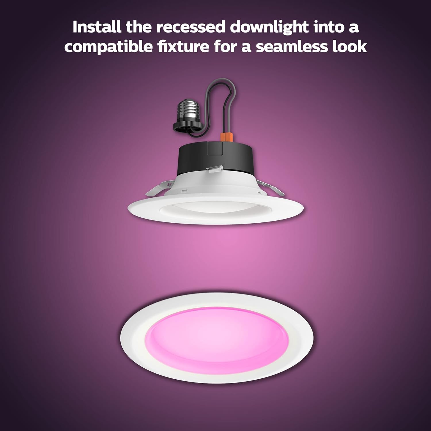 Philips Hue Smart LED Downlight 4 Pack With Color Control