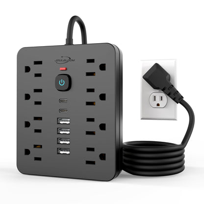 Power Strip Surge Protector With USB Ports Wall Mount