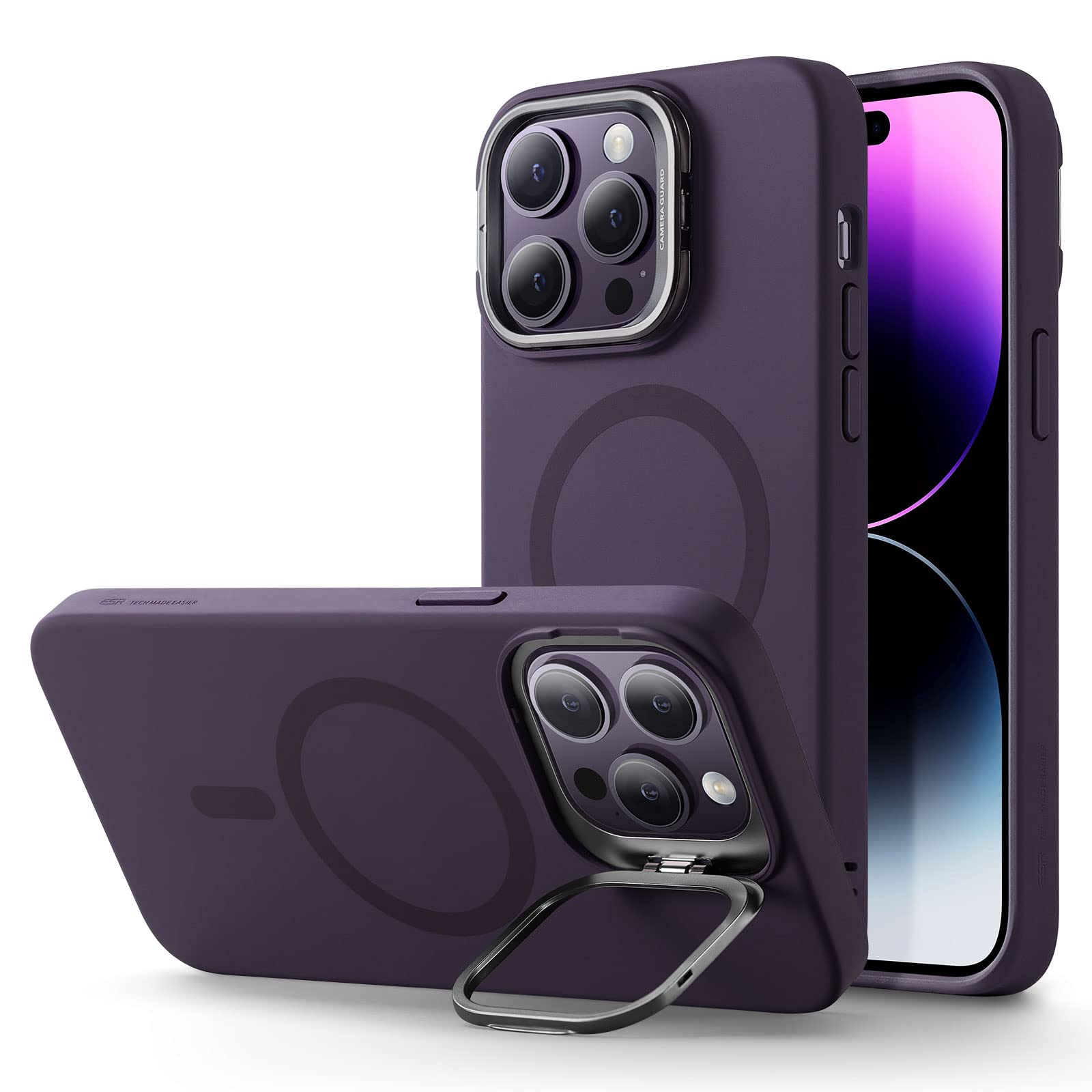 Military-Grade iPhone 16 Pro Max Case with Built-in Stand