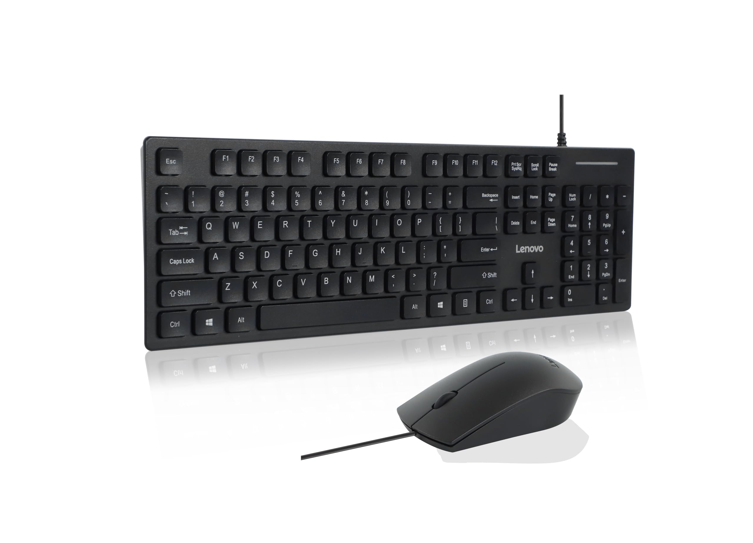 Lenovo 300 USB Keyboard Ergonomic Design for Comfortable Typing