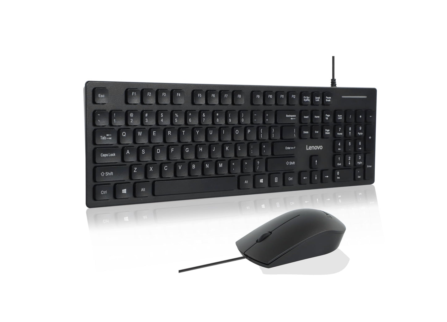 Lenovo 300 USB Keyboard Ergonomic Design for Comfortable Typing