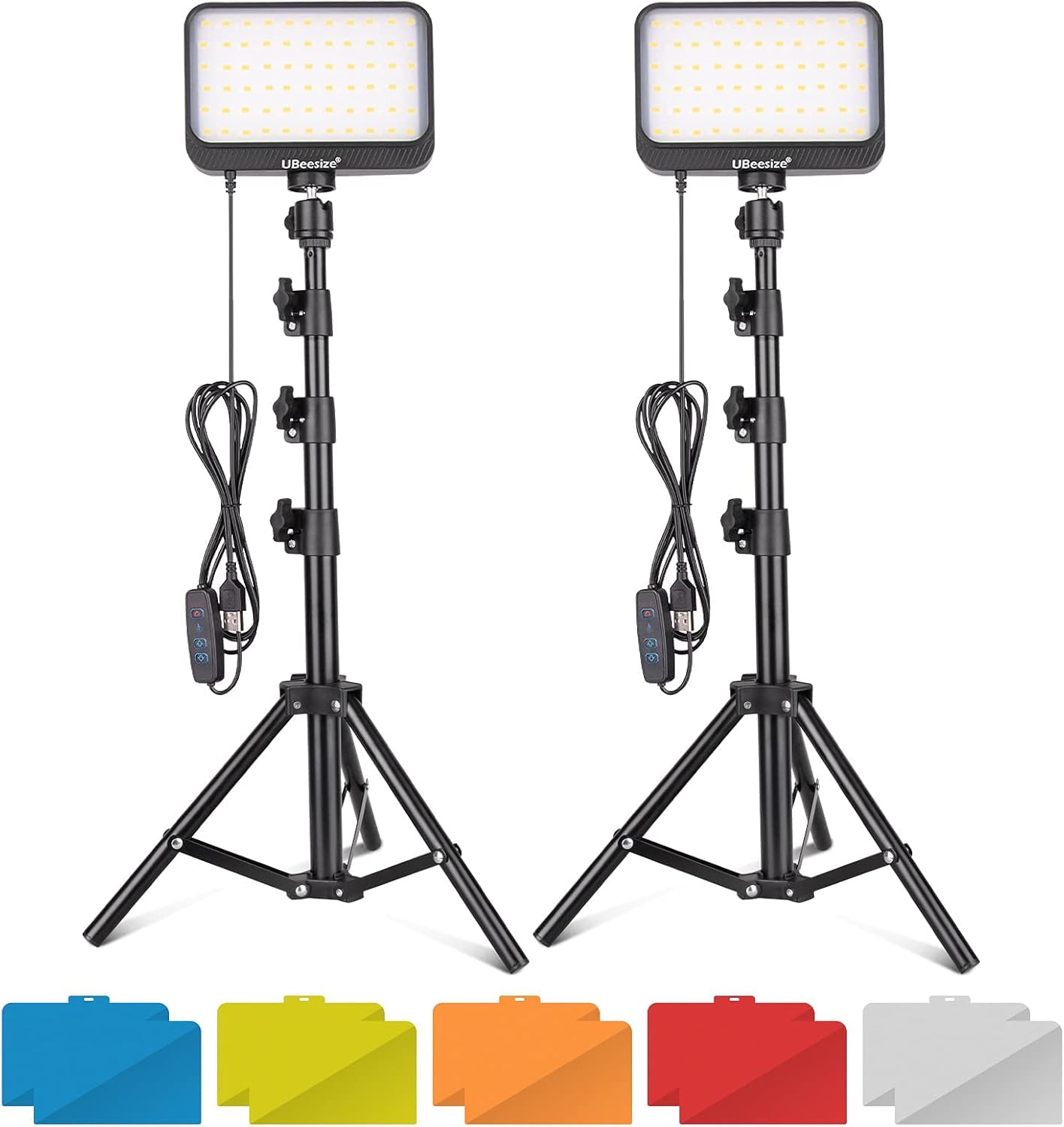 Dimmable LED Video Light Kit for Enhanced Shooting