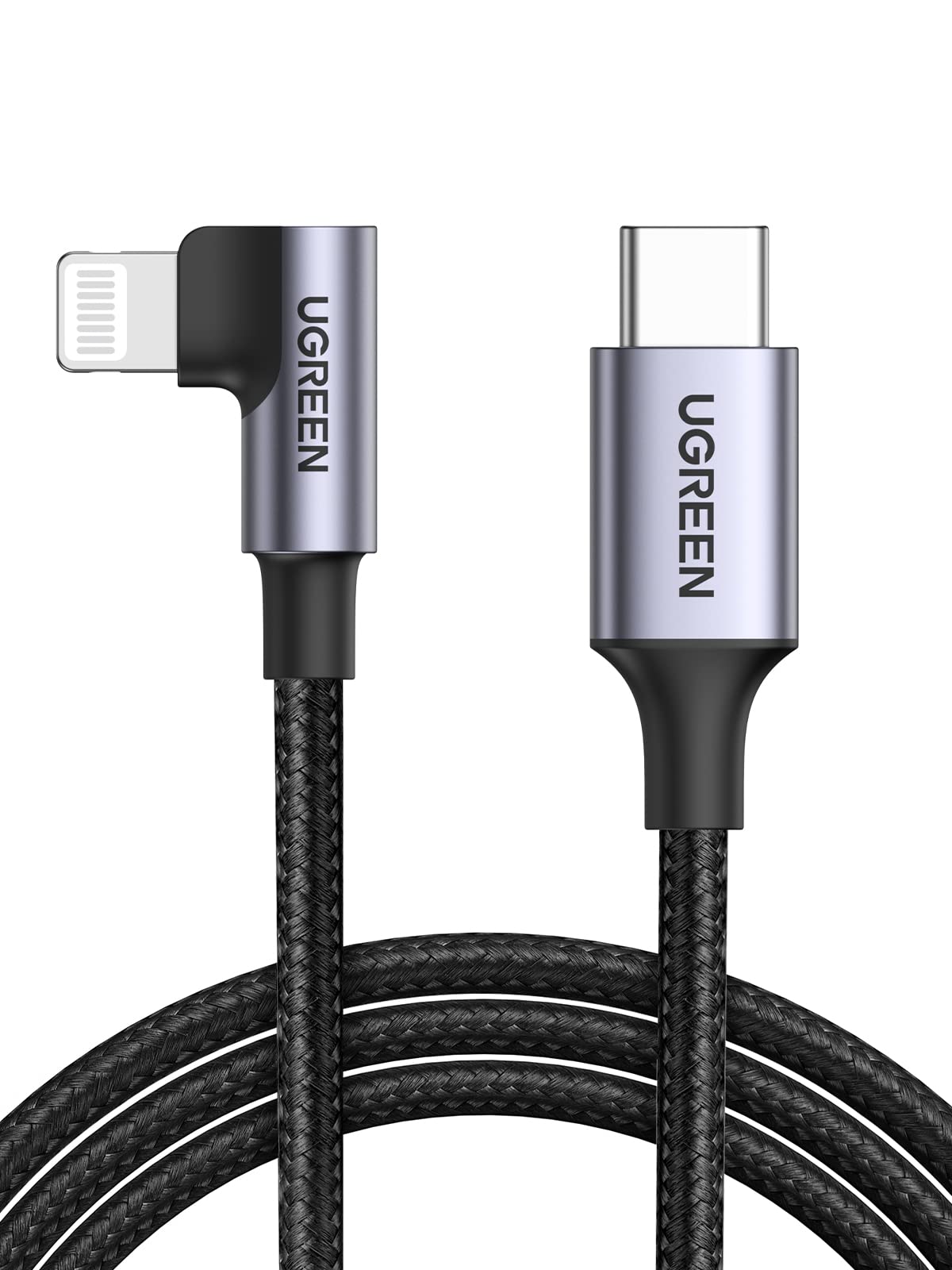 UGREEN MFi Certified 90 Degree Lightning Cable 6FT