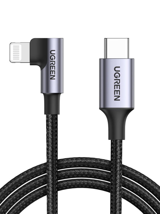 UGREEN MFi Certified 90 Degree Lightning Cable 6FT