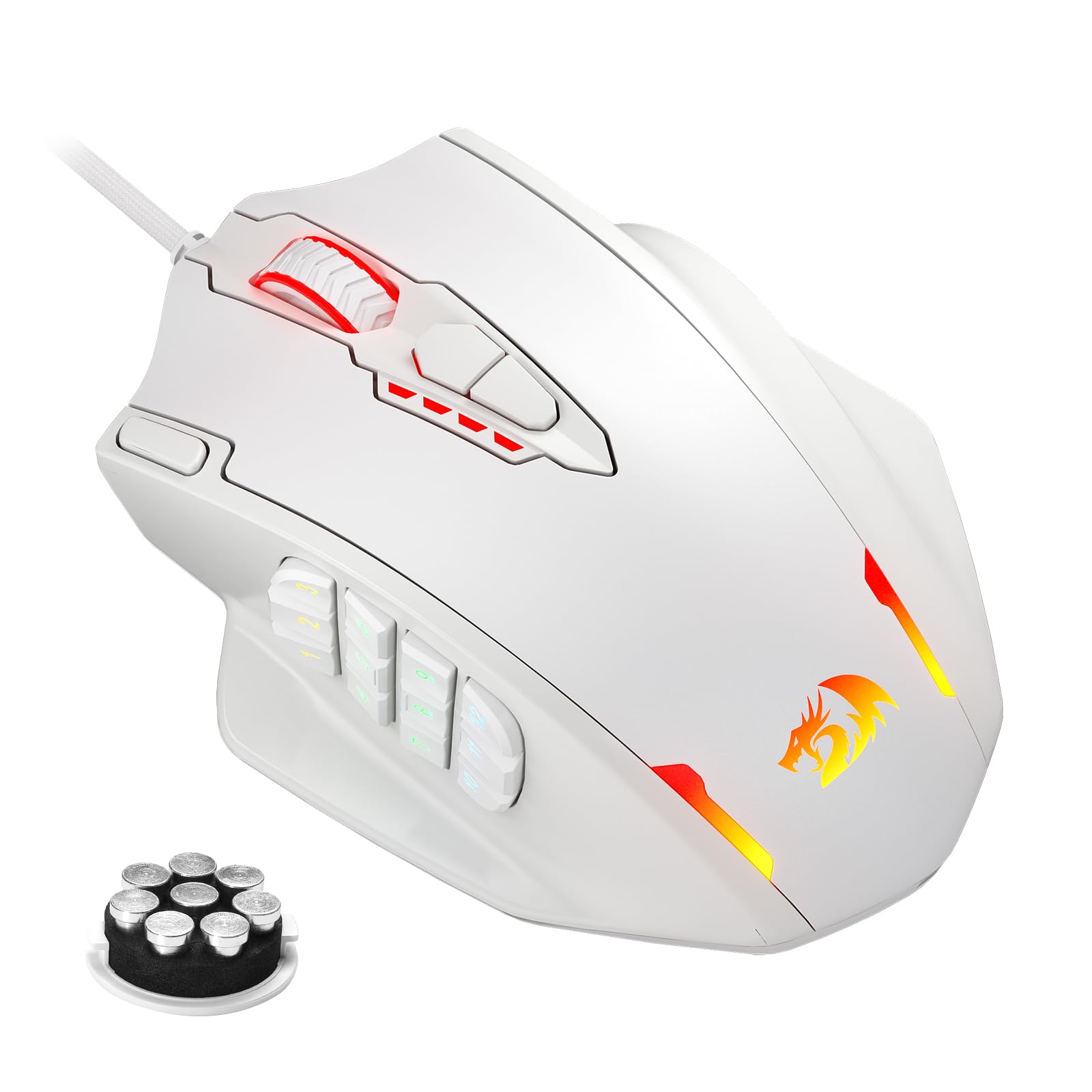 Redragon M908 RGB Gaming Mouse with 12 Programmable Buttons