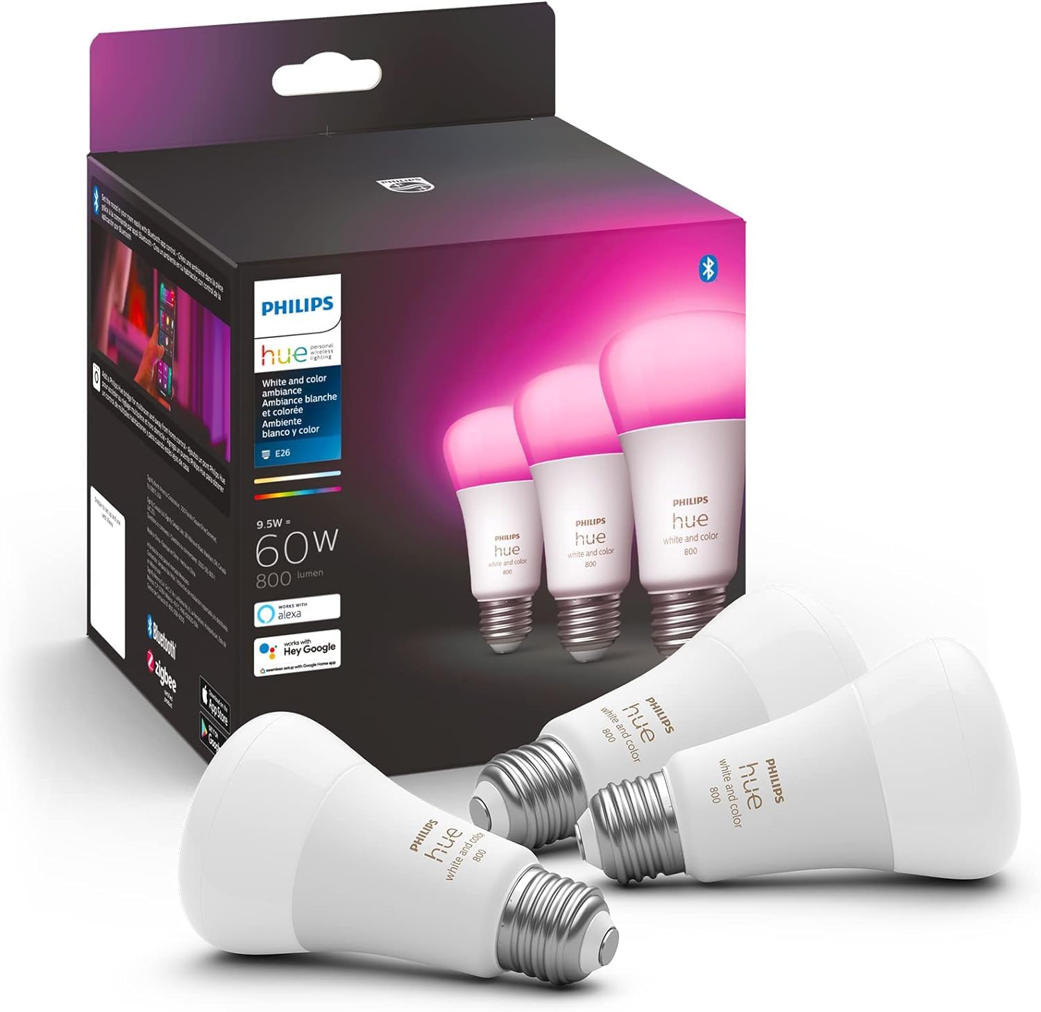 Philips Hue A19 Smart Light Bulb Easy Home Control
