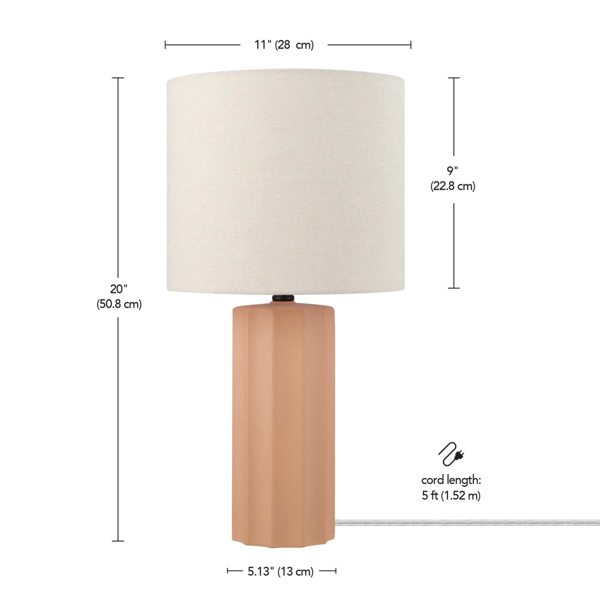 Maya 21 Inch Clear Glass Fillable Table Lamp
