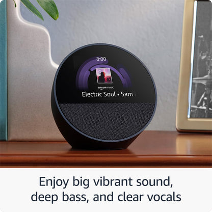 Amazon Echo Spot Smart Alarm Clock With Alexa Nightstand